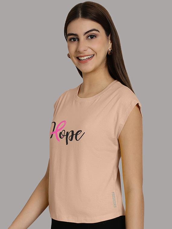 women printed round neck crop top - 21292498 -  Standard Image - 1