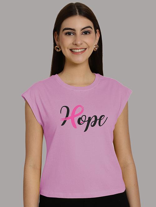 women printed round neck crop top - 21292500 -  Standard Image - 0
