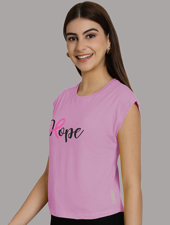 women printed round neck crop top - 21292500 - Standard Image - 1