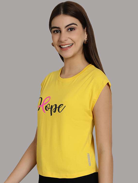 women printed round neck crop top - 21292501 -  Standard Image - 1