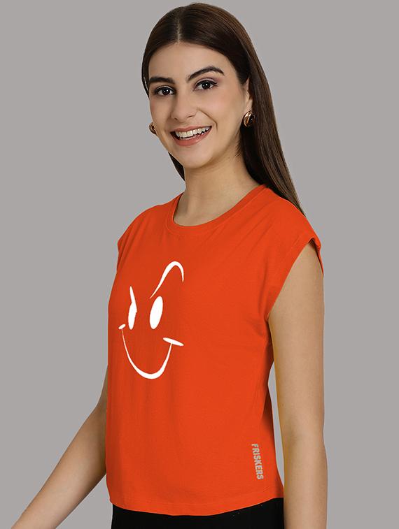 women printed round neck crop top - 21292512 -  Standard Image - 1