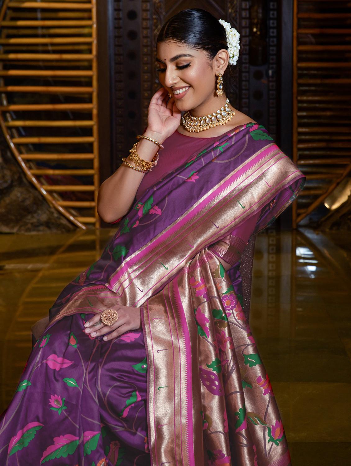 women self design paithani saree - 21294633 -  Standard Image - 1