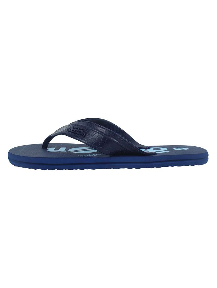 men blue slip on slipper - 21295179 -  Standard Image - 1