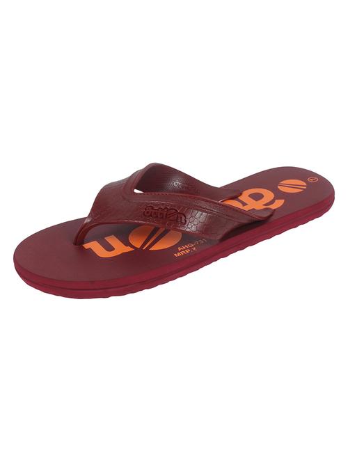 men maroon slip on slipper - 21295180 - Standard Image - 0