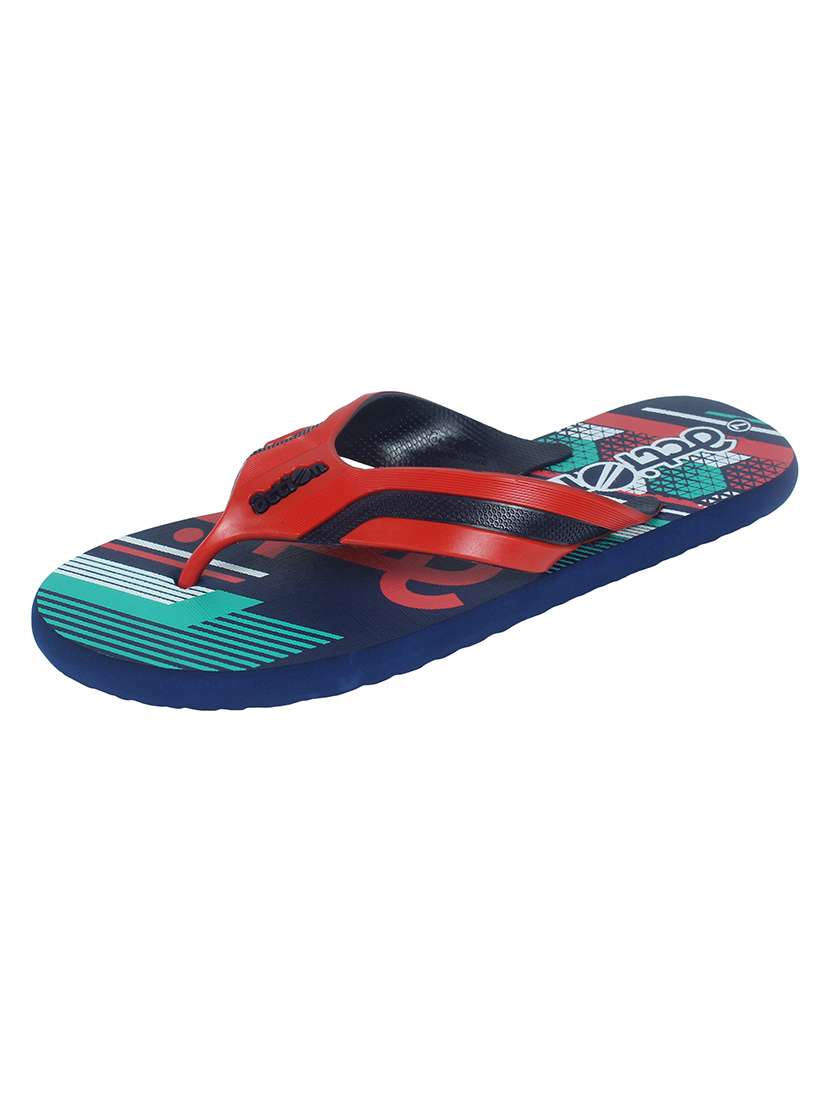 men blue slip on slipper