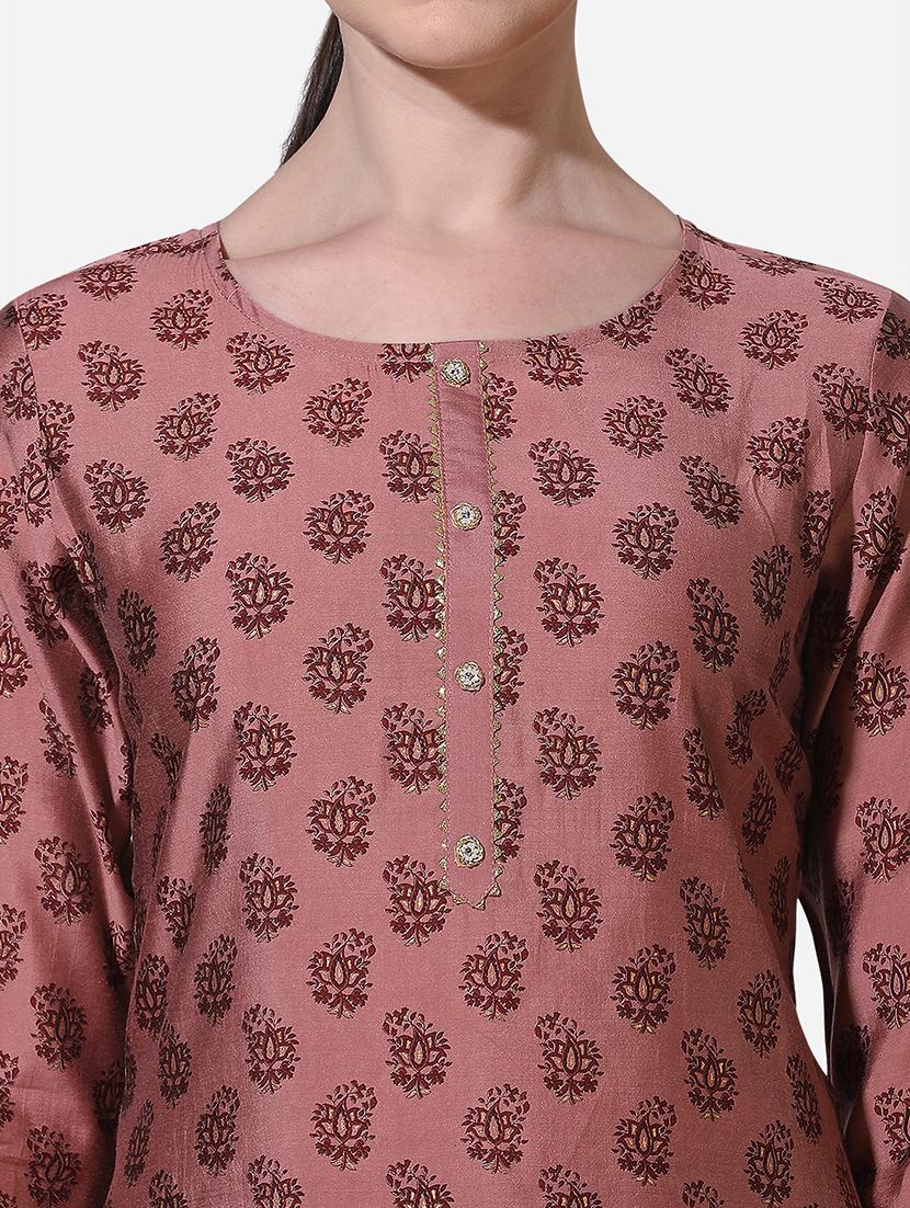 women three quarter sleeve kurta pant with dupatta set - 21295921 - Standard Image - 4