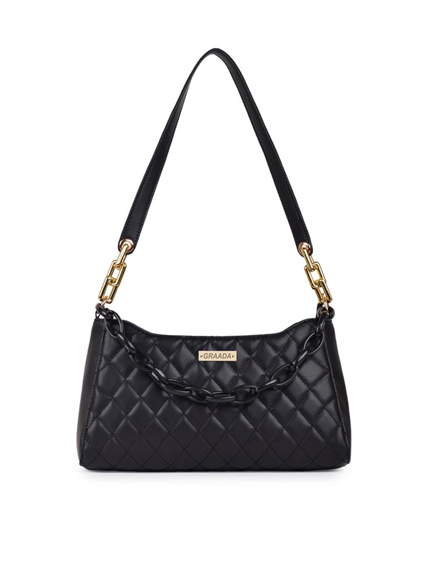 black leatherette sling bag - 21296622 - Zoom Image - 0