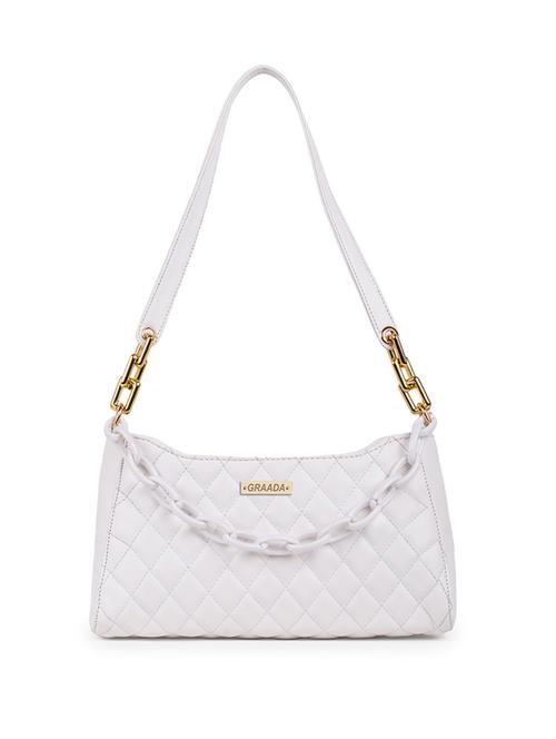 white leatherette (pu) sling bag - 21296624 - Standard Image - 0