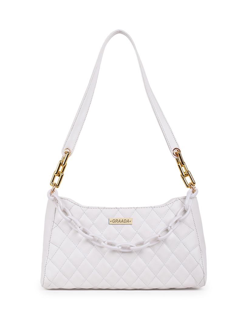 white leatherette (pu) sling bag - 21296624 - Zoom Image - 0