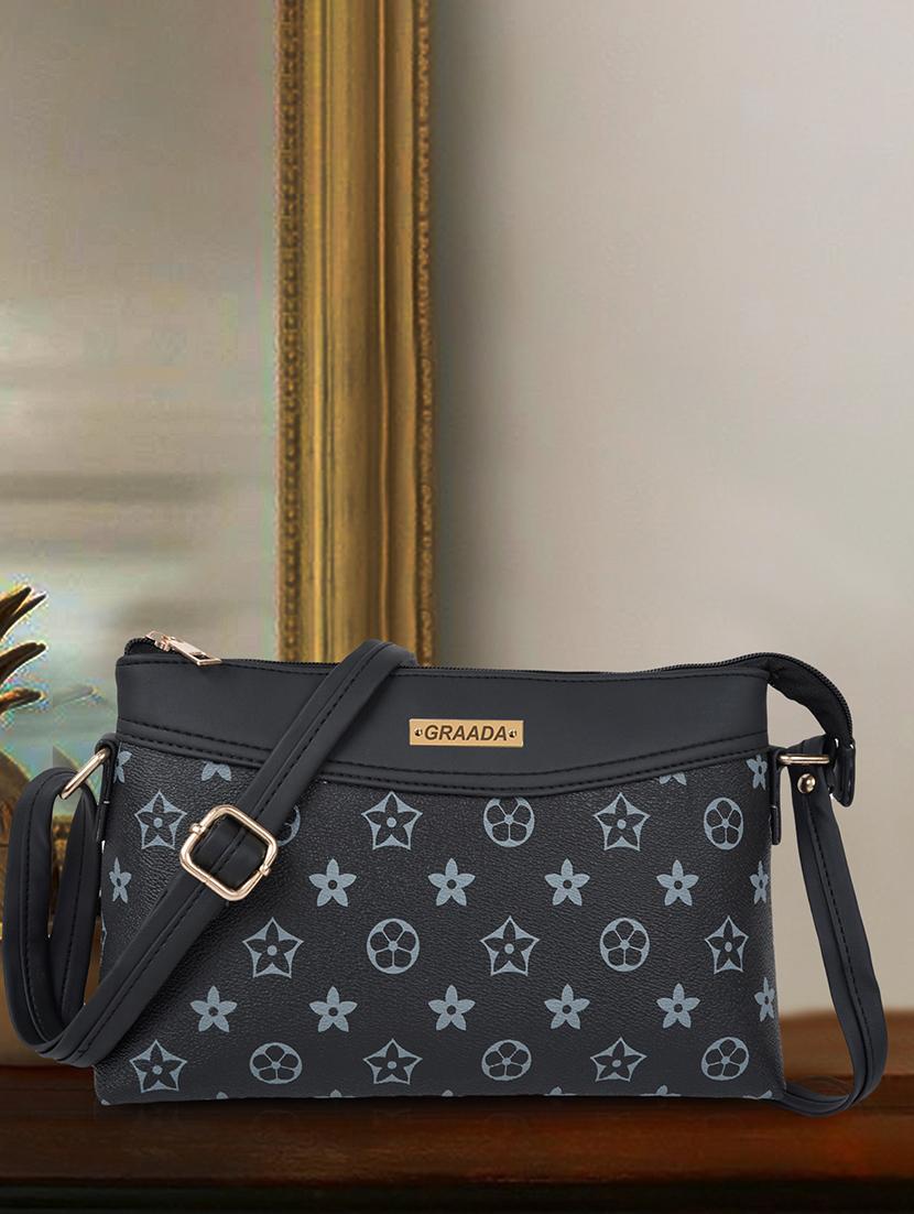 black leatherette sling bag - 21296674 -  Zoom Image - 0