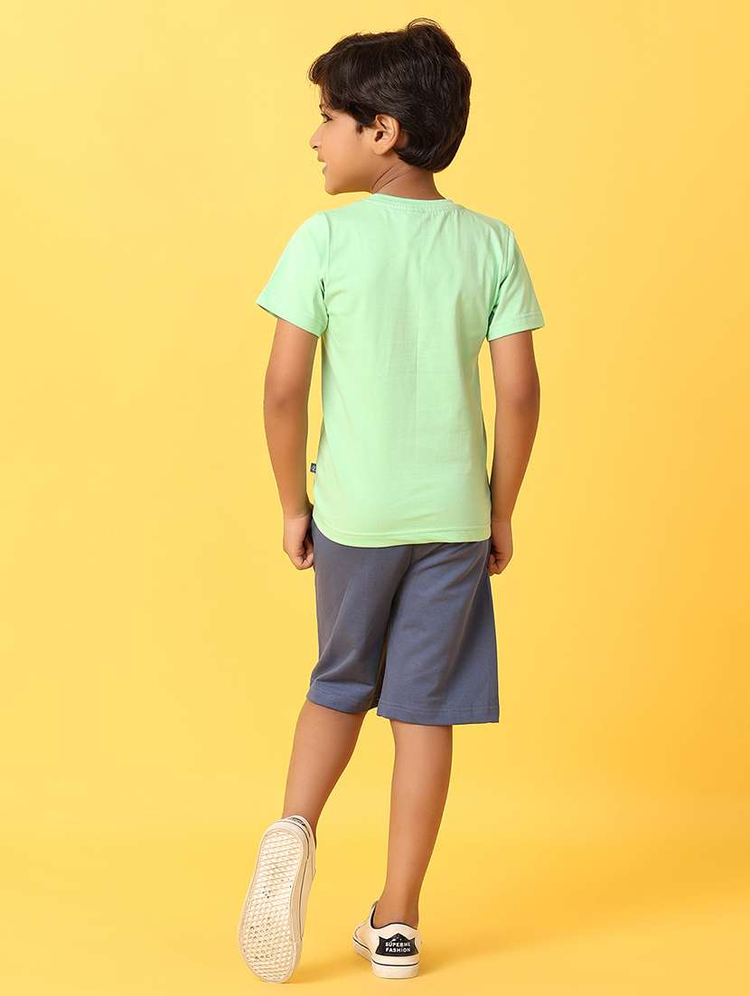 boys printed cotton shorts twin set - 21296847 -  Standard Image - 4