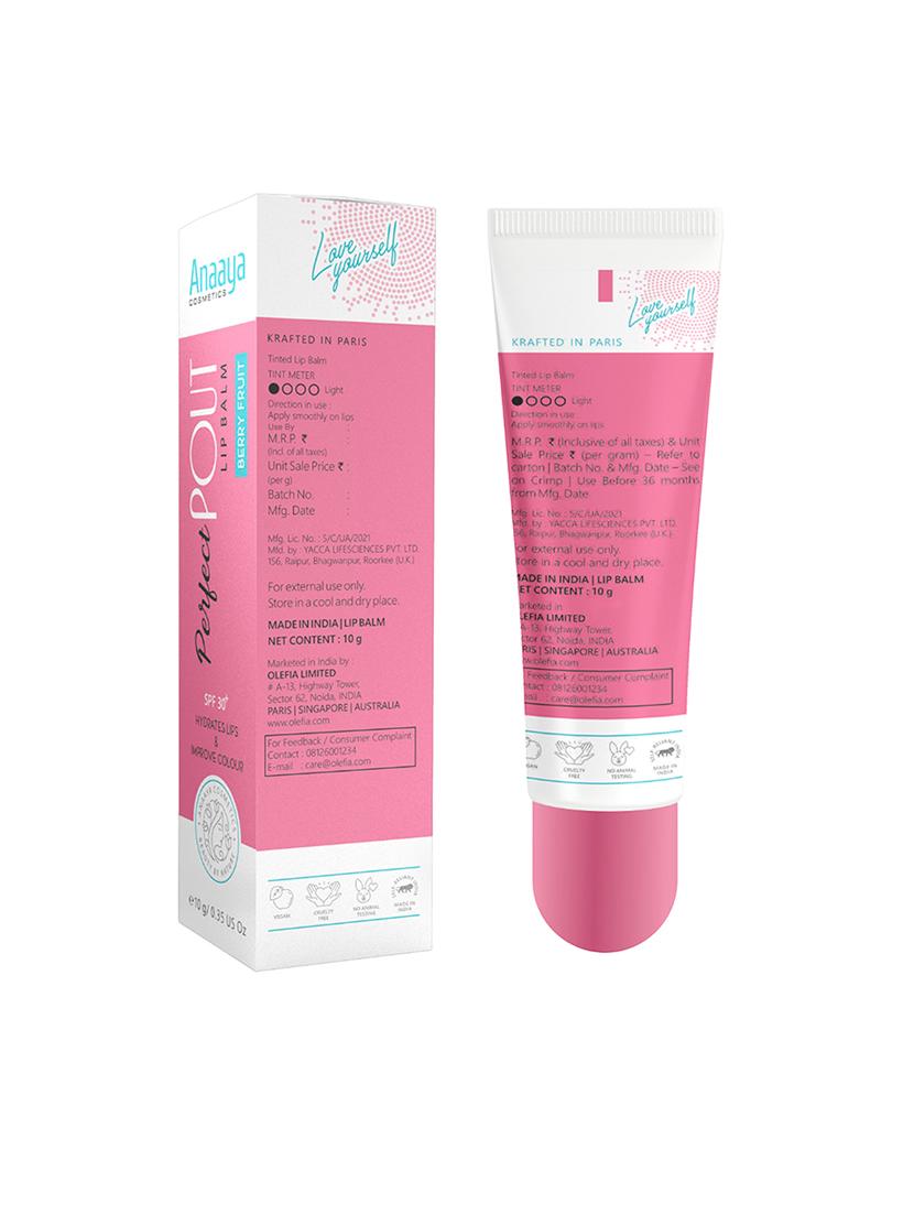 anaaya perfect pout lip balm spf 30 enriched with shea butter - 21297266 - Standard Image - 1