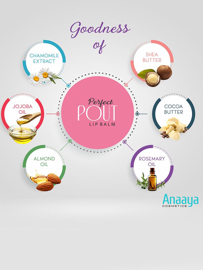 anaaya perfect pout lip balm spf 30 enriched with shea butter - 21297266 - Standard Image - 4