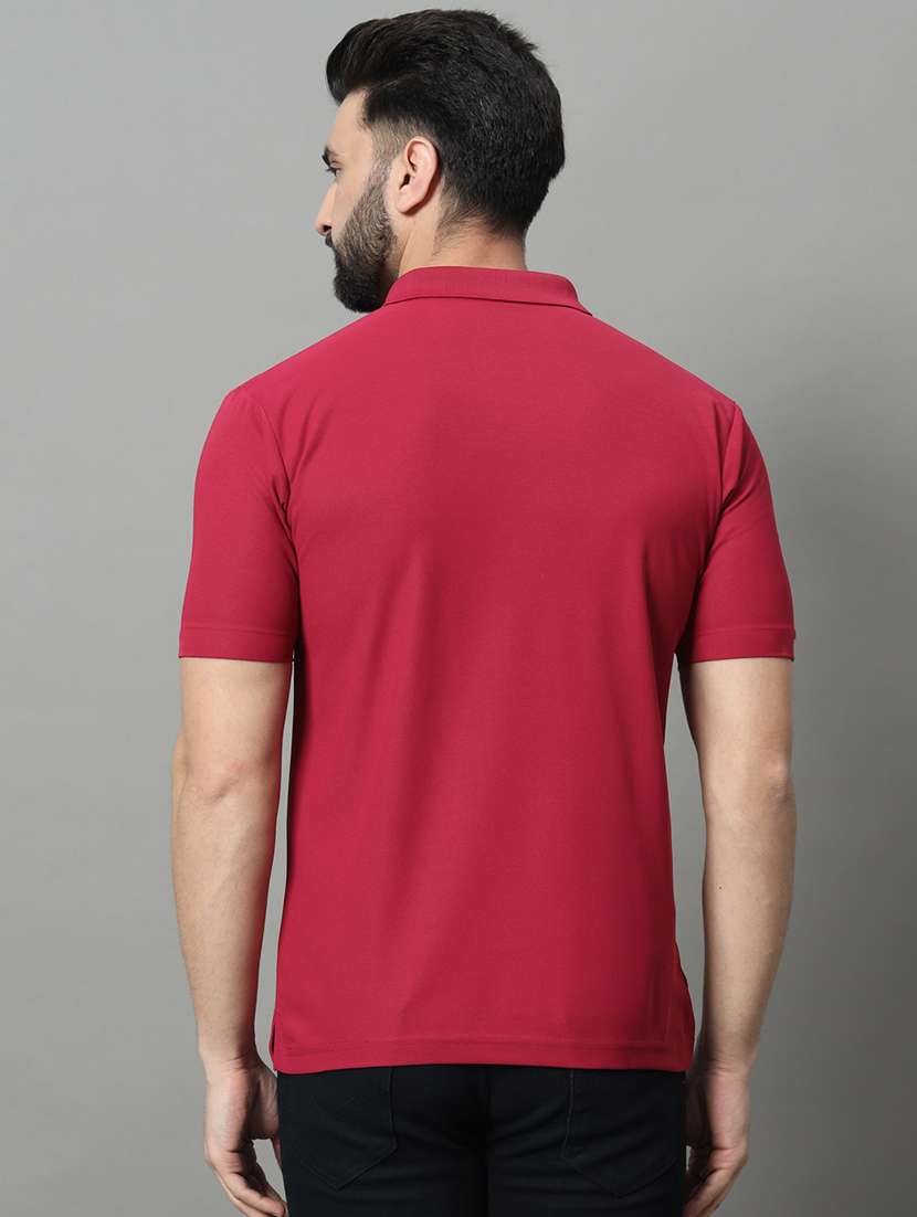 men solid polo t-shirt - 21297390 -  Standard Image - 1