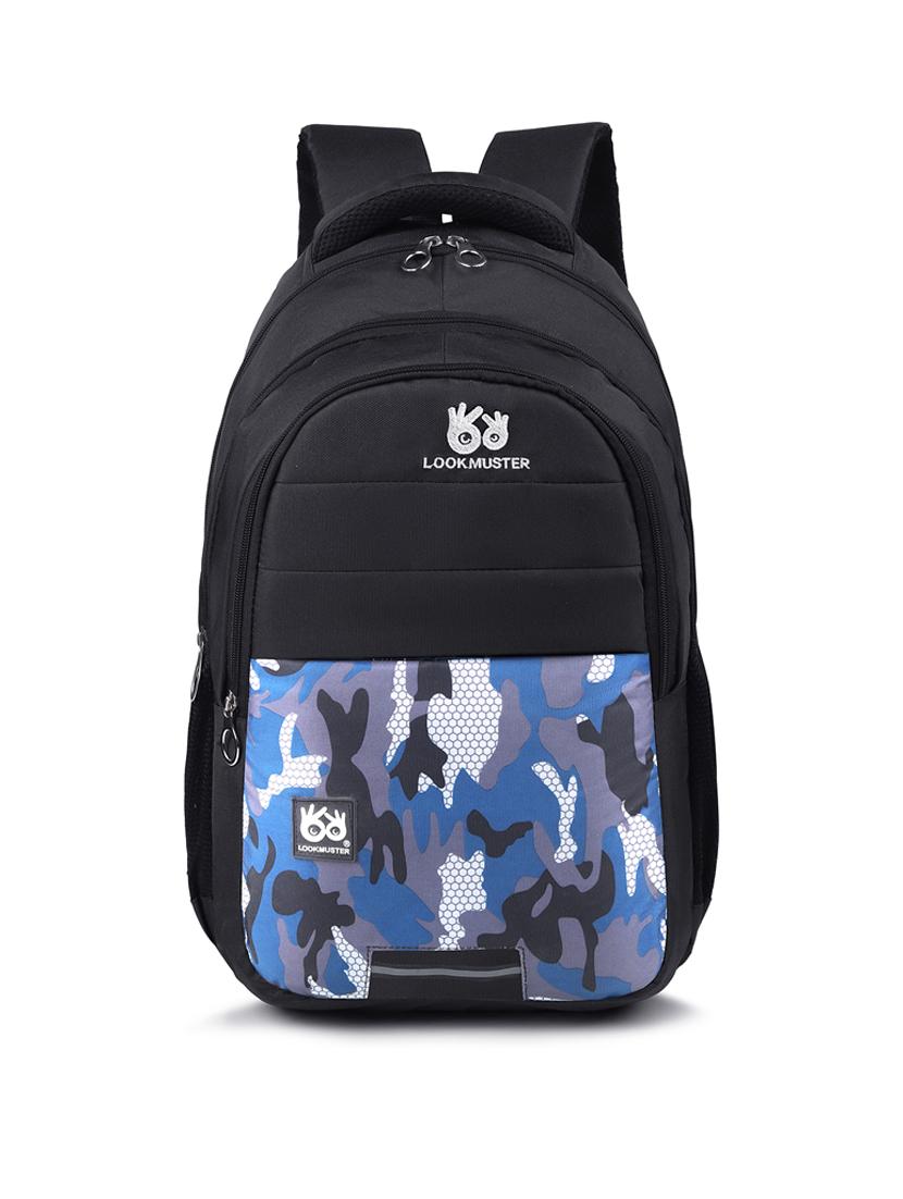 black polyester regular backpack - 21300353 -  Zoom Image - 0