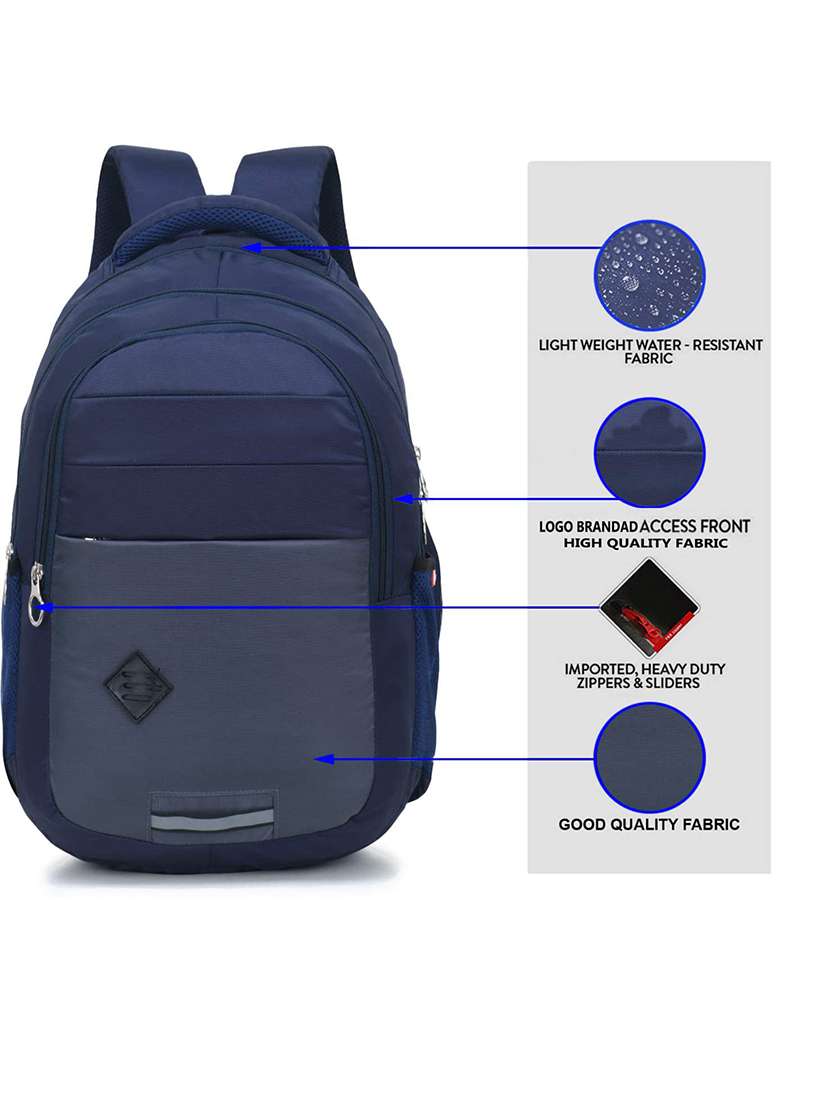 men solid laptop backpack - 21301174 -  Standard Image - 4