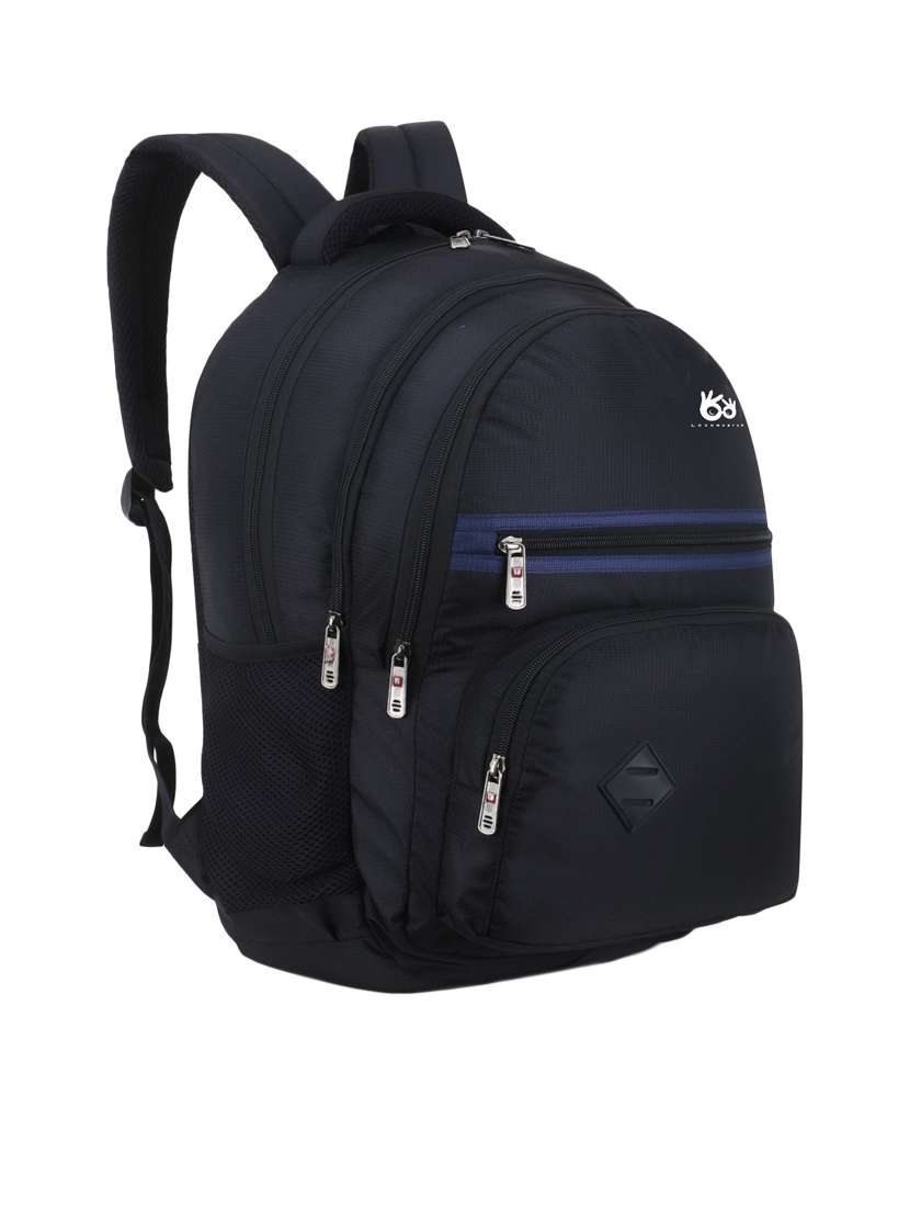 men solid laptop backpack