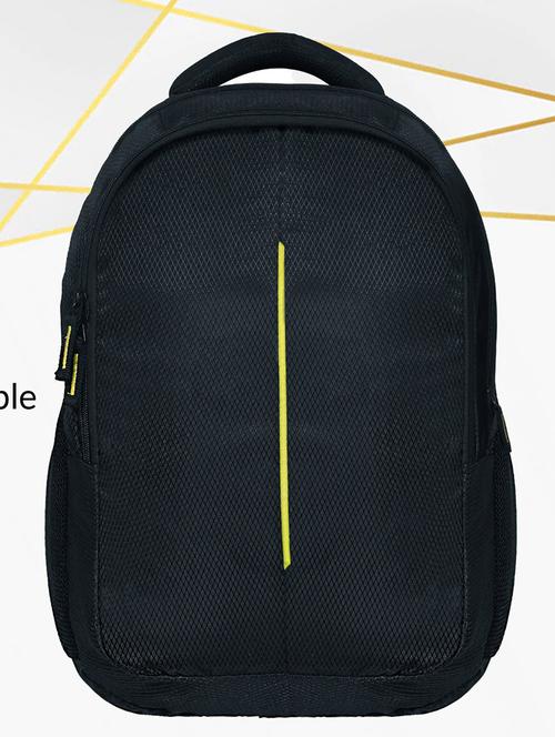 men solid laptop backpack - 21301181 - Standard Image - 0