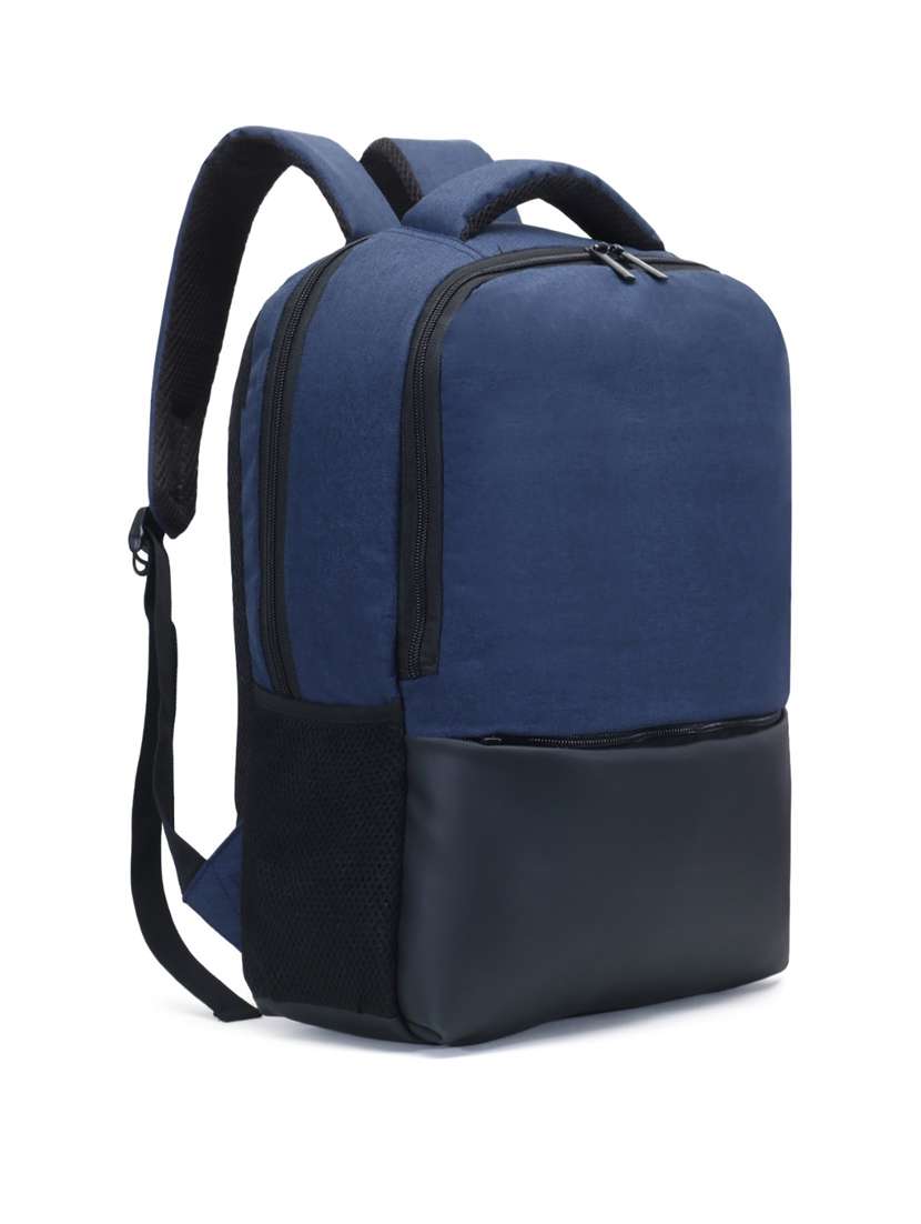 men color block laptop backpack