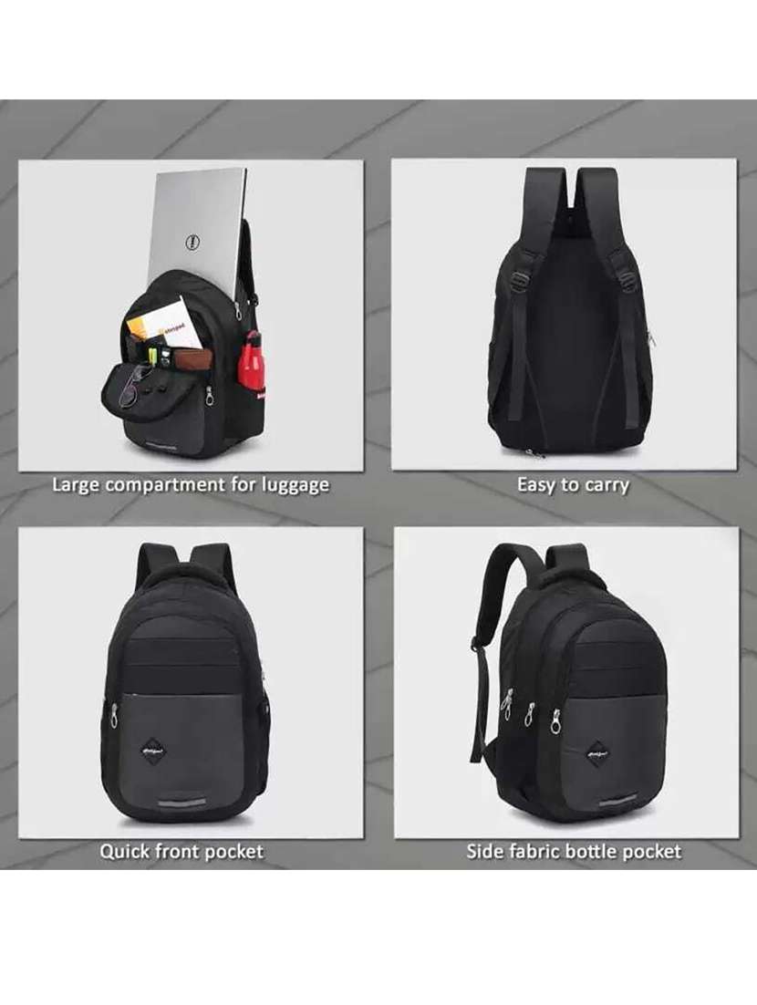 men solid laptop backpack - 21301202 -  Standard Image - 4