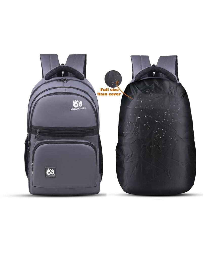 men solid laptop backpack - 21301204 - Standard Image - 1