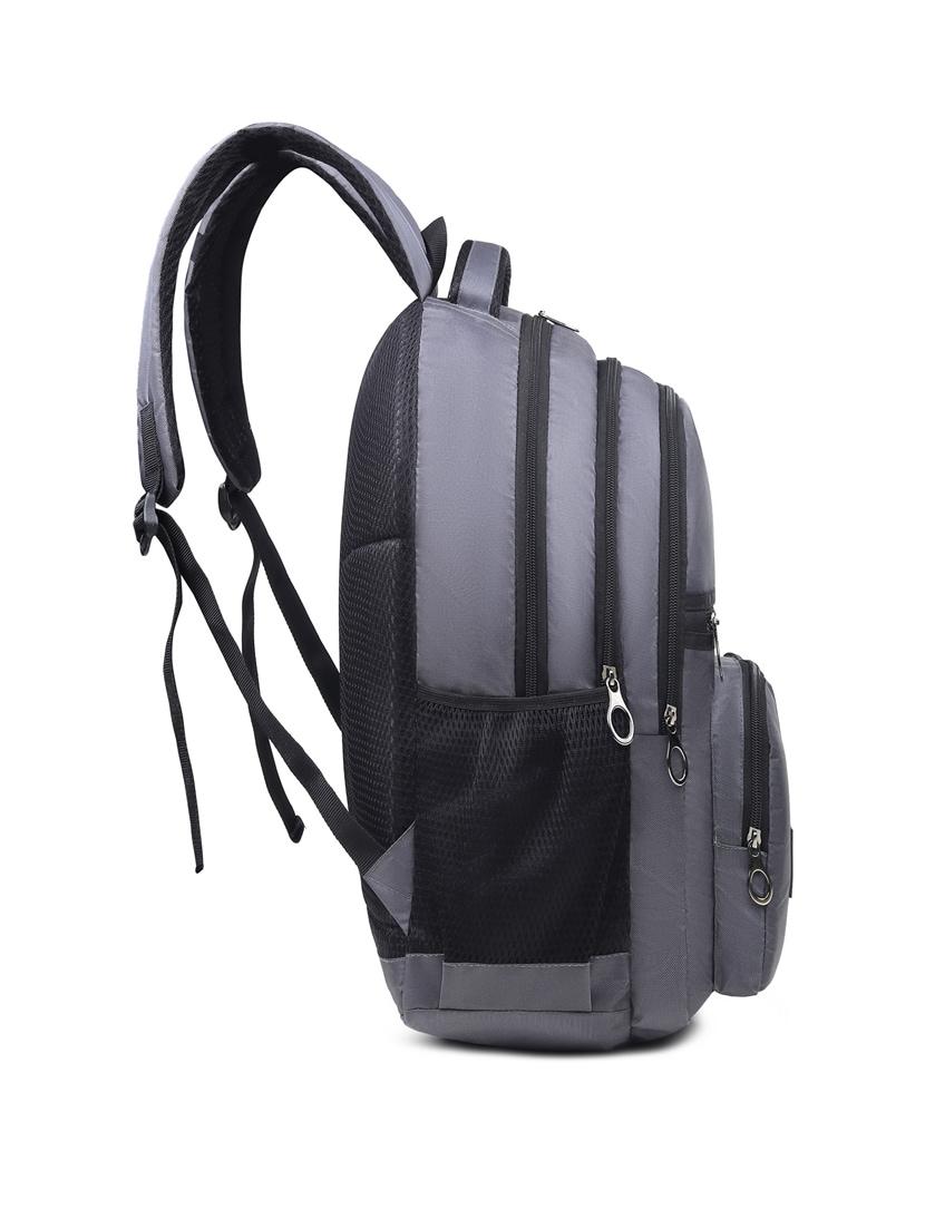 men solid laptop backpack - 21301204 - Standard Image - 4