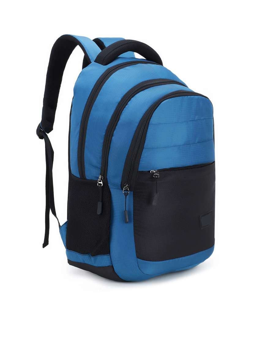 men color block laptop backpack