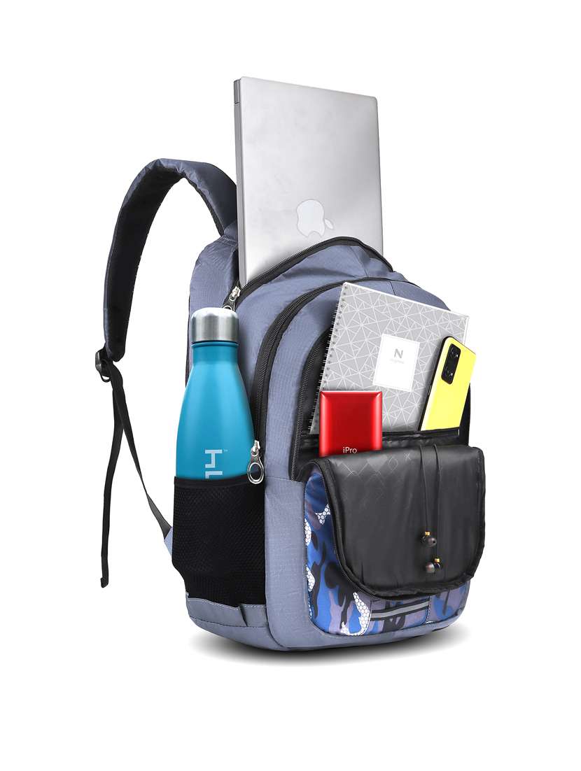 men printed laptop backpack - 21301230 -  Standard Image - 4