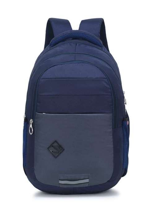 navy blue polyester rucksack