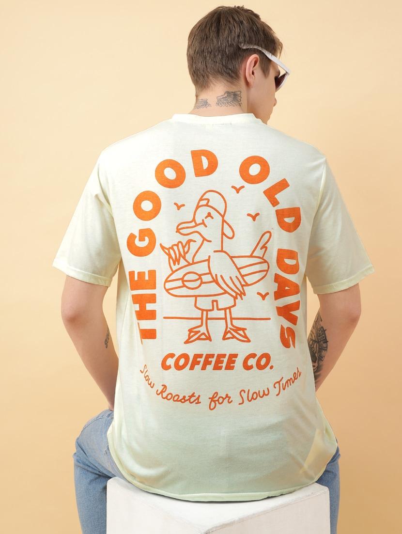 men back print oversized short sleeves t-shirt - 21303634 - Standard Image - 1