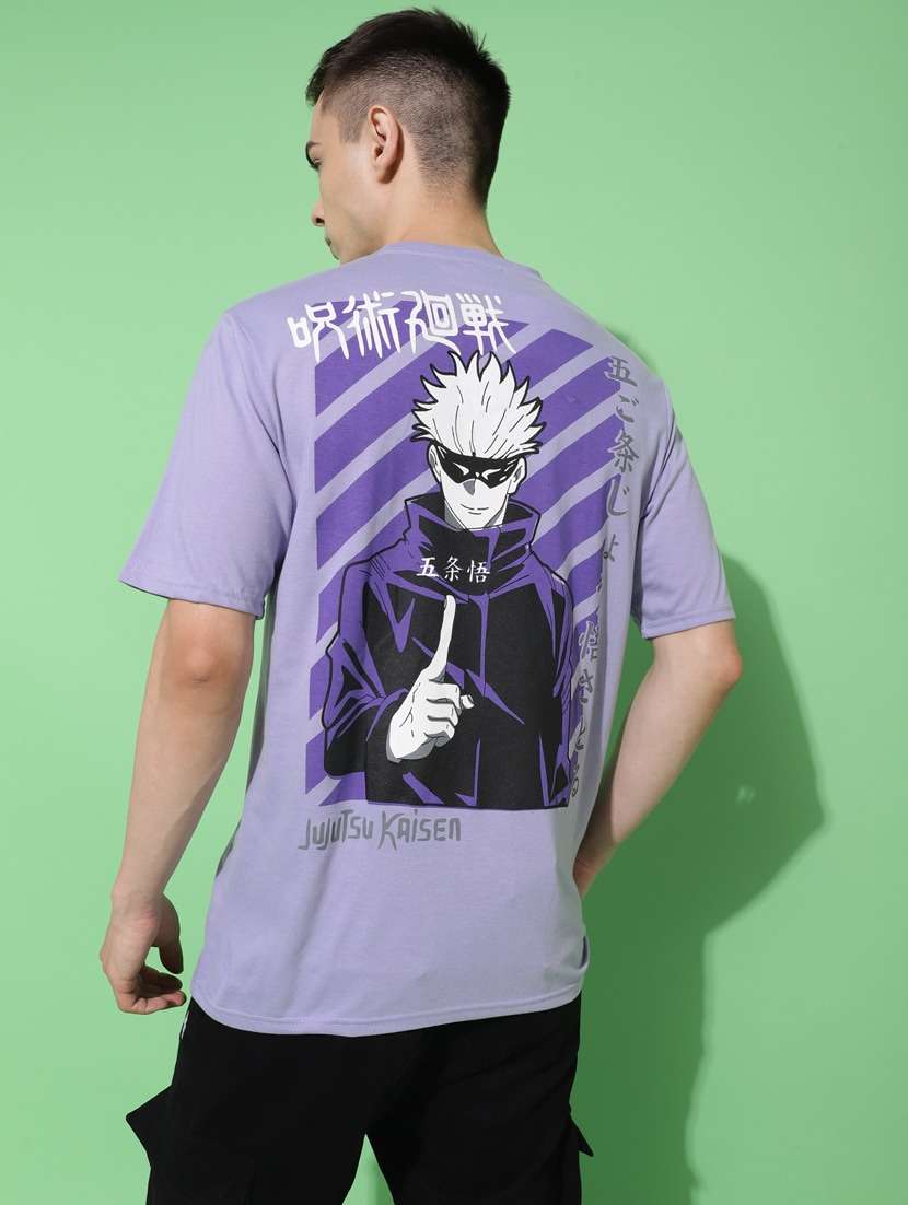 men back print oversized short sleeves t-shirt