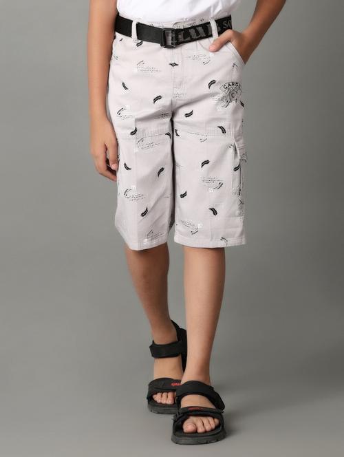 boy printed mid rise three-fourth cargo - 21303750 - Standard Image - 0