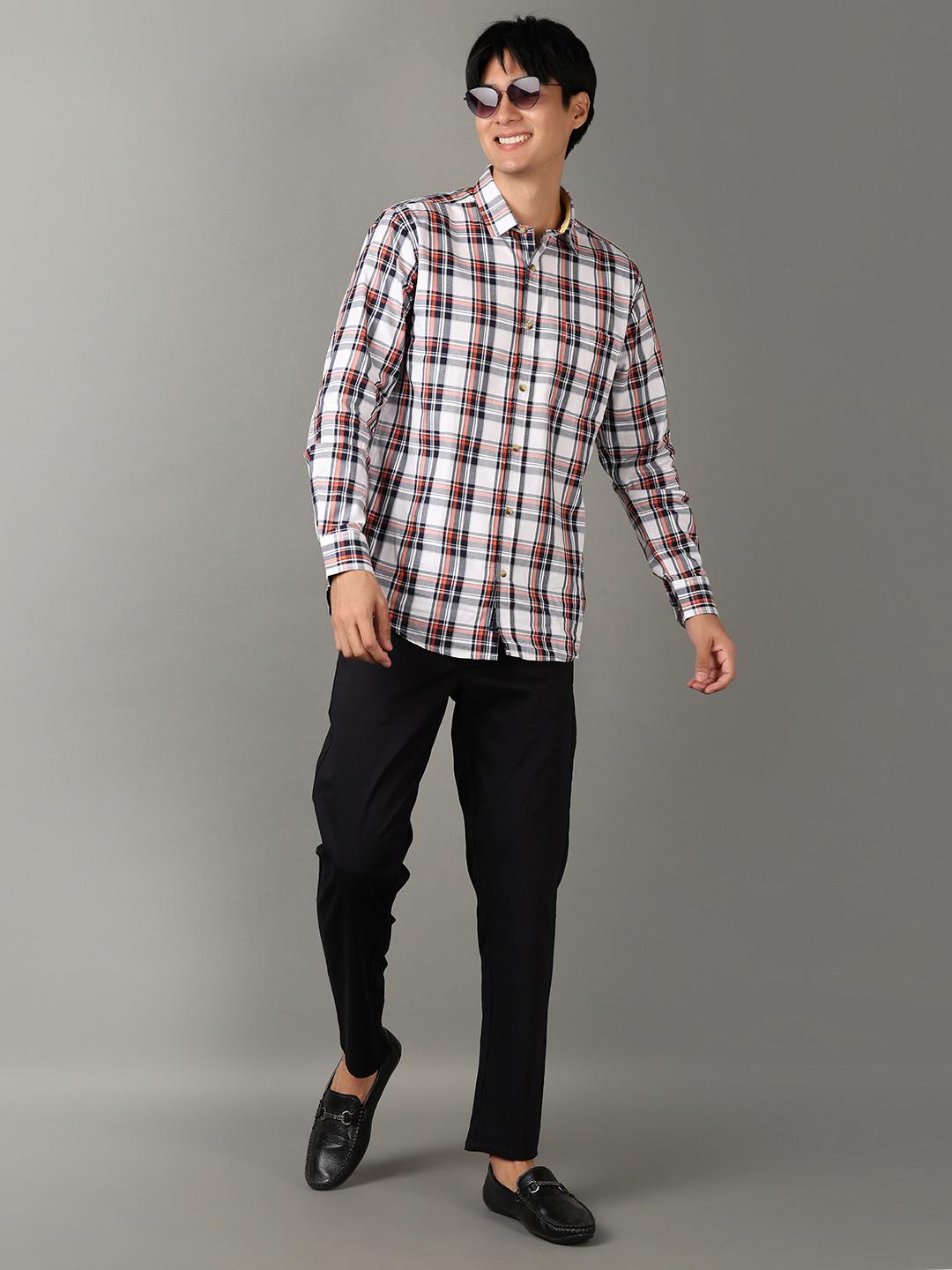 men mid rise solid flat front casual trouser - 21303807 - Standard Image - 4