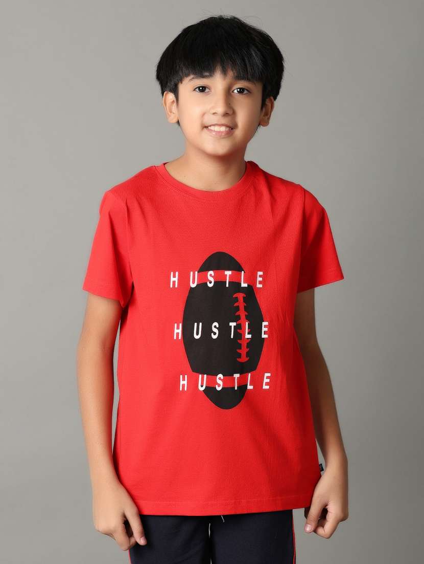 boys short sleeve typographic t-shirt