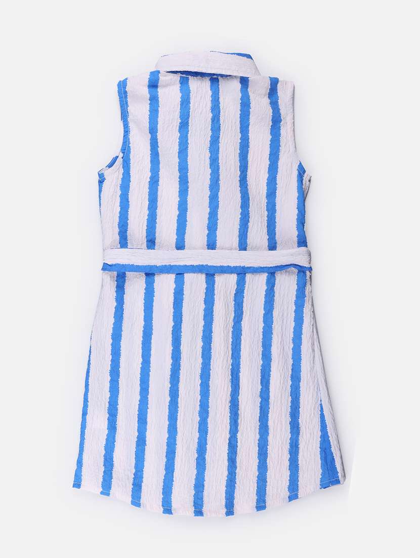 girls striped cotton frock - 21304032 -  Standard Image - 1