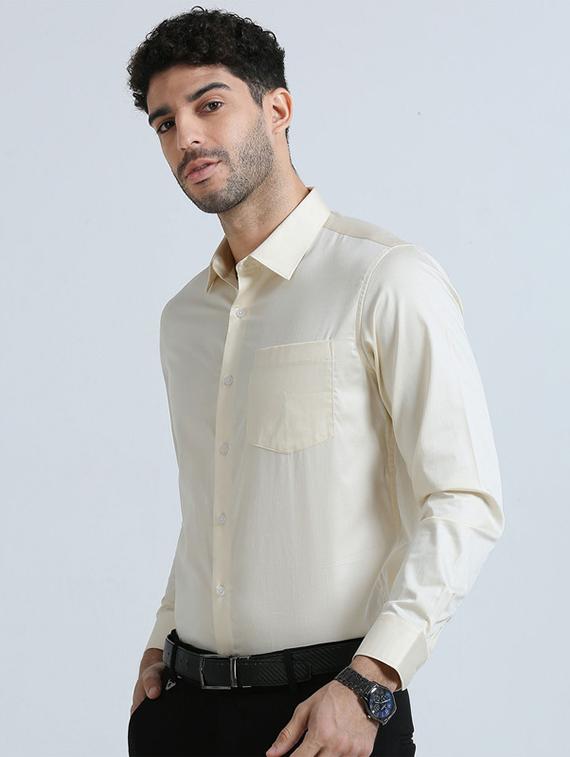 men long sleeved solid formal shirt - 21304047 - Standard Image - 1