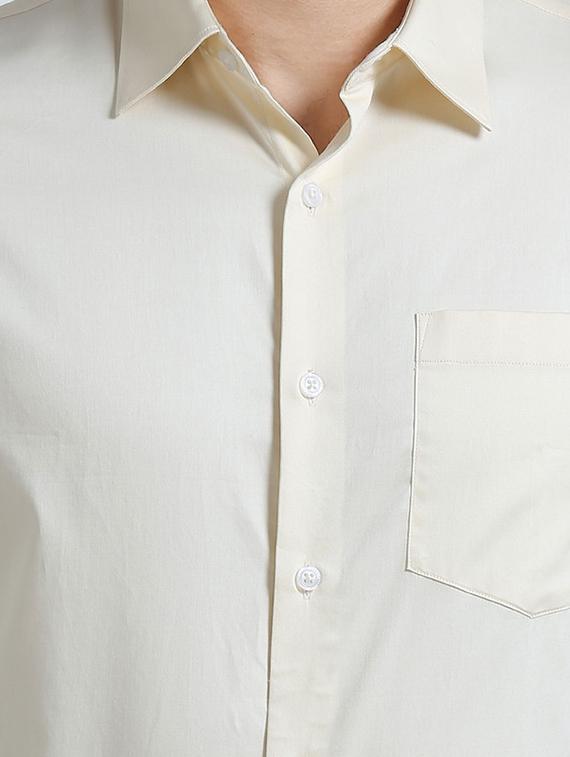 men long sleeved solid formal shirt - 21304047 - Standard Image - 4