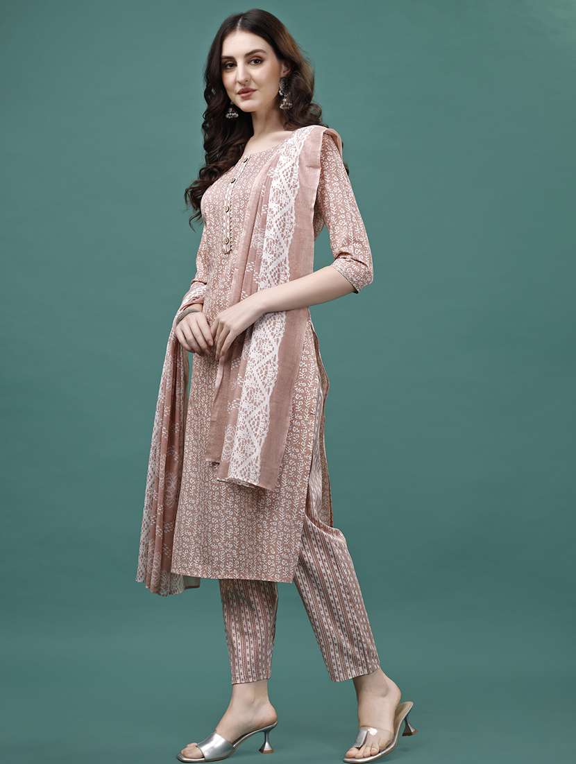 women kurta pant set with dupatta - 21304117 - Standard Image - 1