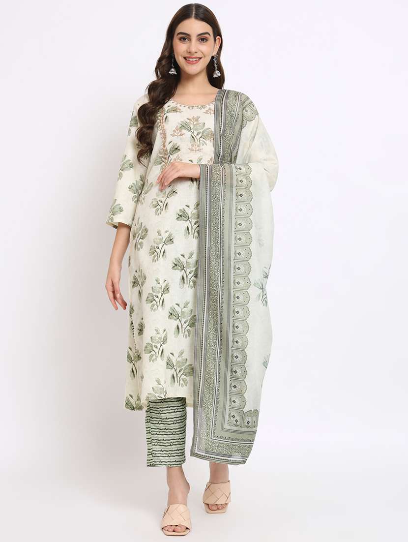 women kurta pant set with dupatta