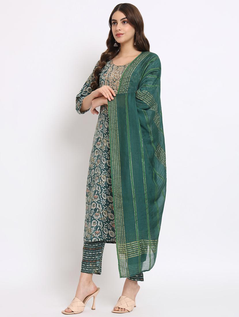 women kurta pant set with dupatta - 21304167 - Standard Image - 1