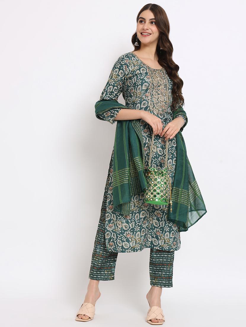 women kurta pant set with dupatta - 21304167 - Standard Image - 4