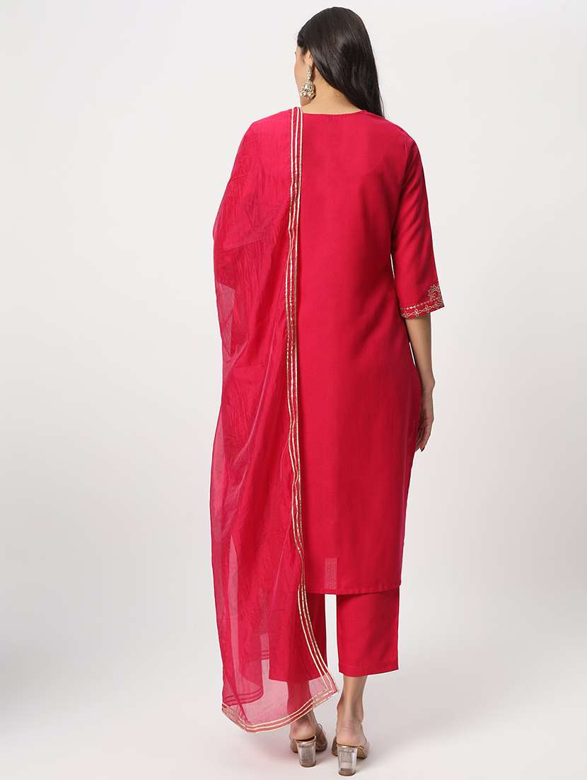 women kurta pant set with dupatta - 21304170 -  Standard Image - 4