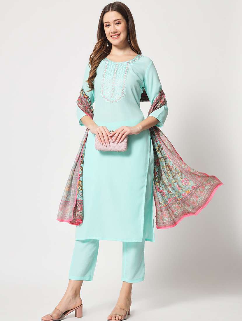 women kurta pant set with dupatta - 21304182 -  Standard Image - 1