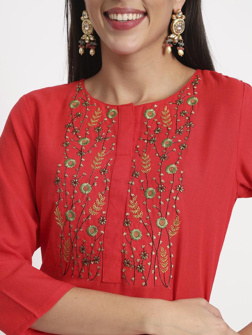 women three quarter sleeve kurta pant with dupatta set - 21304186 - Standard Image - 6