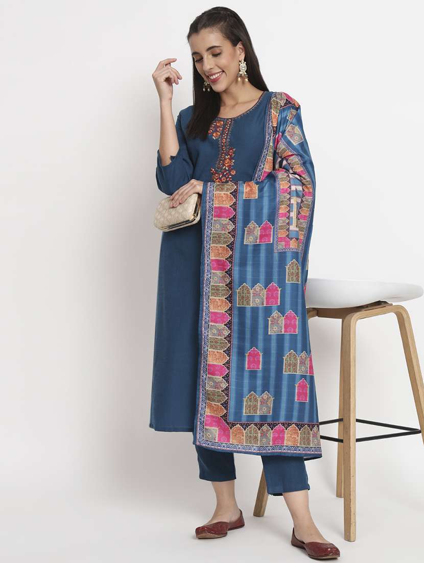 women kurta pant set with dupatta - 21304187 -  Standard Image - 1