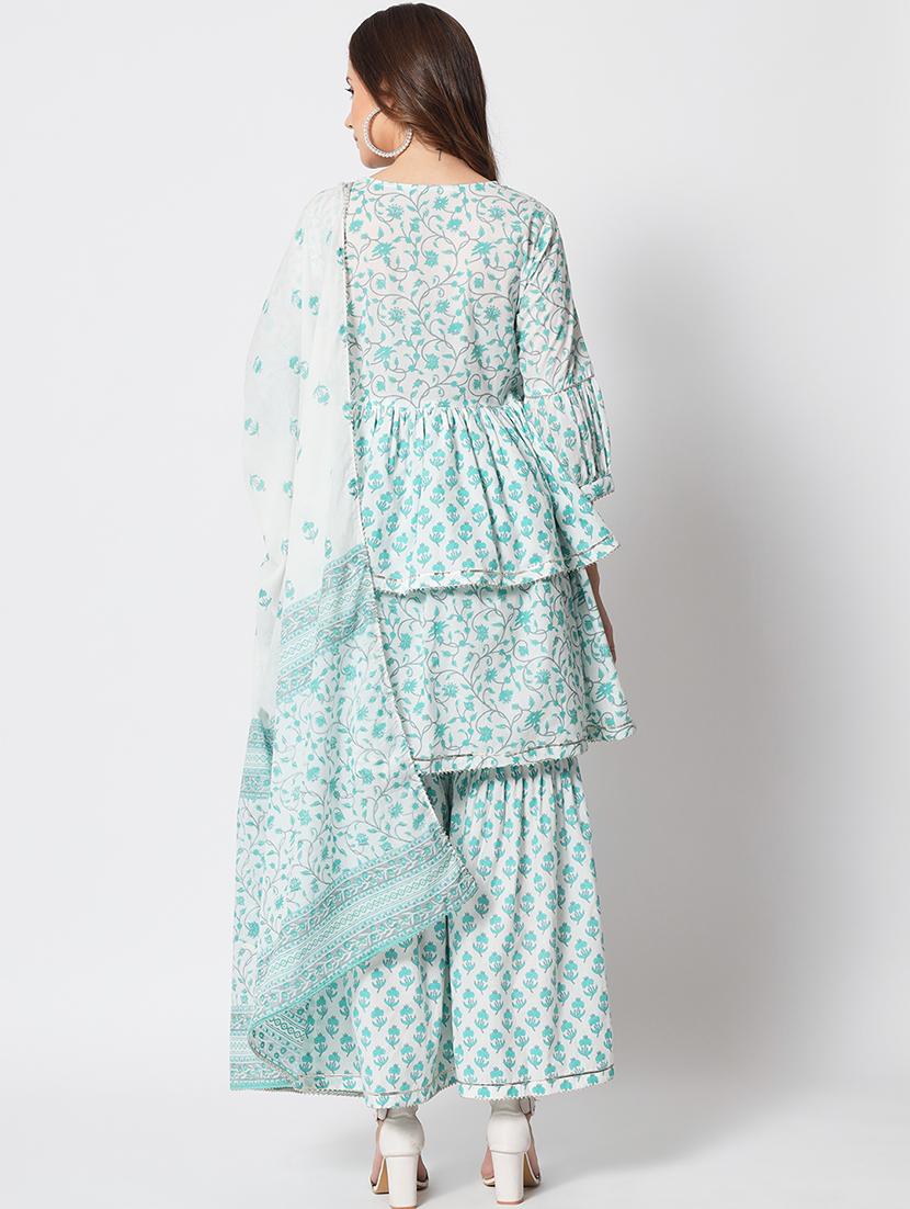 women kurta sharara set with dupatta - 21304204 - Standard Image - 4