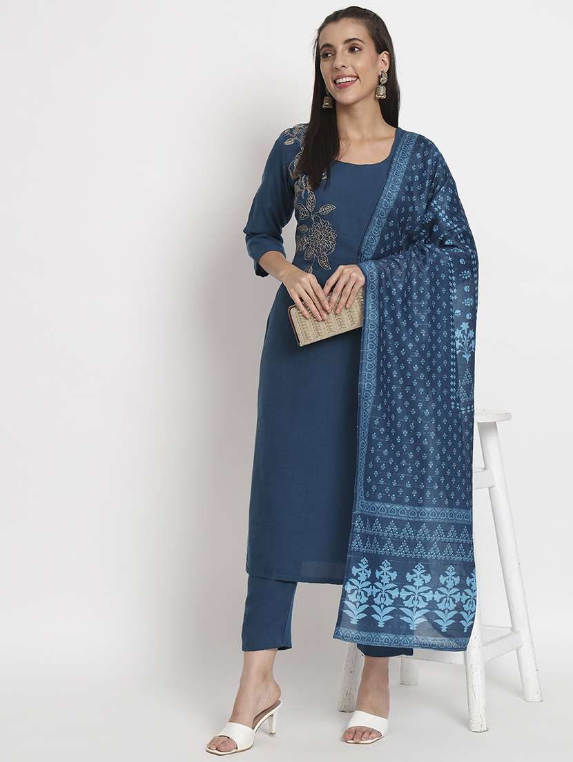 women kurta pant set with dupatta - 21304219 - Standard Image - 1