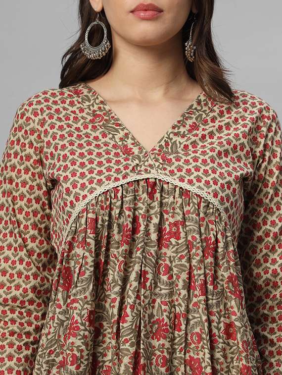 women kurta palazzo set wit dupatta - 21304260 -  Standard Image - 6