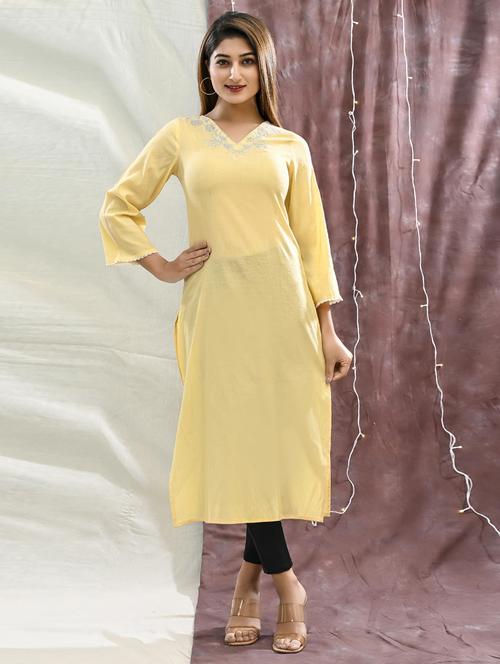 women solid straight kurta - 21305194 - Standard Image - 0