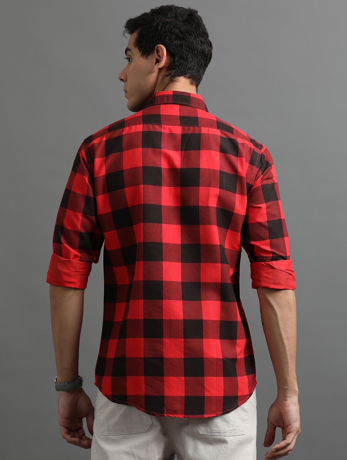 men checkered cotton casual shirt - 21305492 - Standard Image - 1
